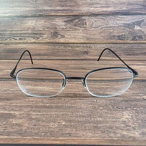 Oliver People Eyeglasses Op-600 Black  Half Rim 47.5-19-135 FRAMES ONLY